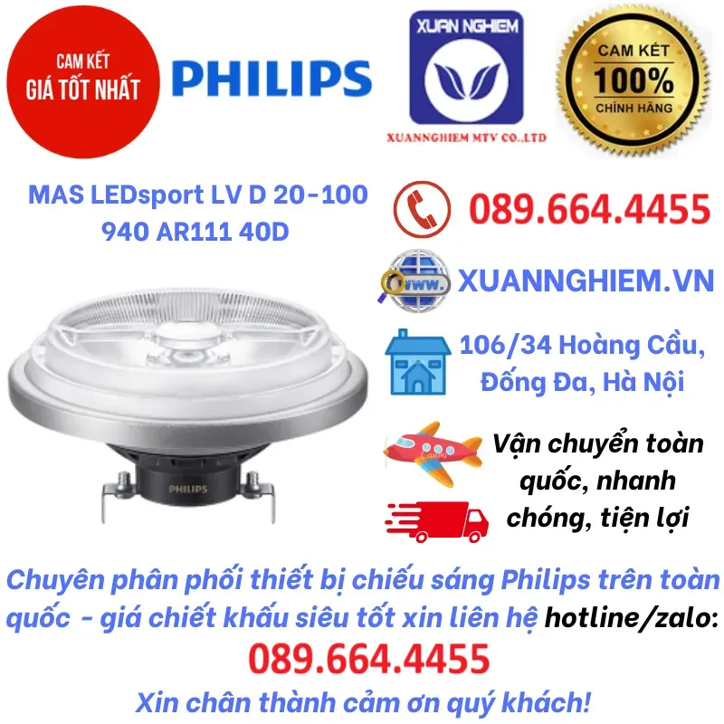 Bóng đèn MAS LEDsport LV D 20-100 940 AR111 40D