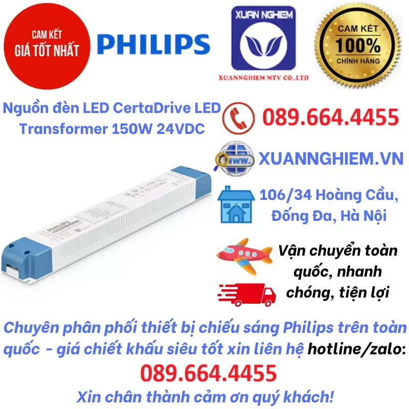 Bộ nguồn đèn LED CertaDrive LED Transformer 120W 24VDC