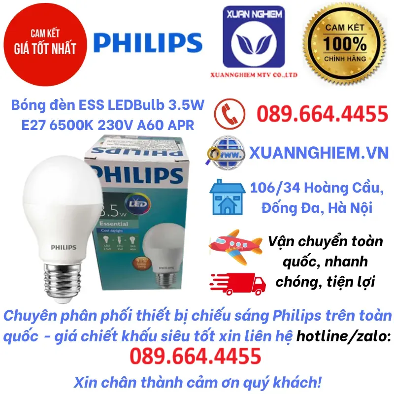 Bóng đèn ESS LEDBulb 3.5W E27 6500K 230V A60 APR