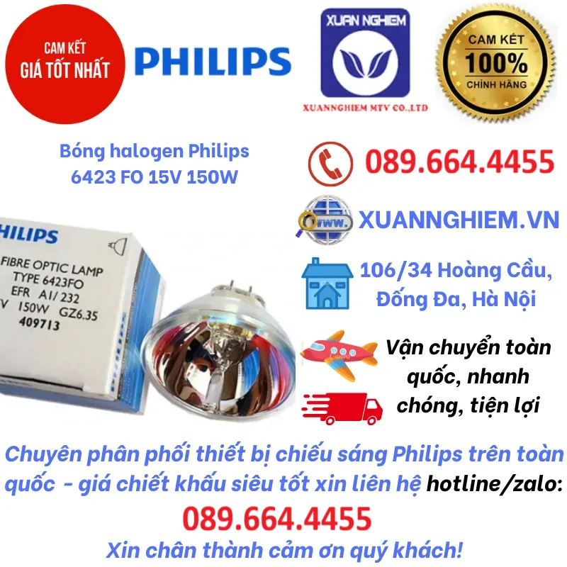 Bóng halogen Philips 6423 FO 15V 150W