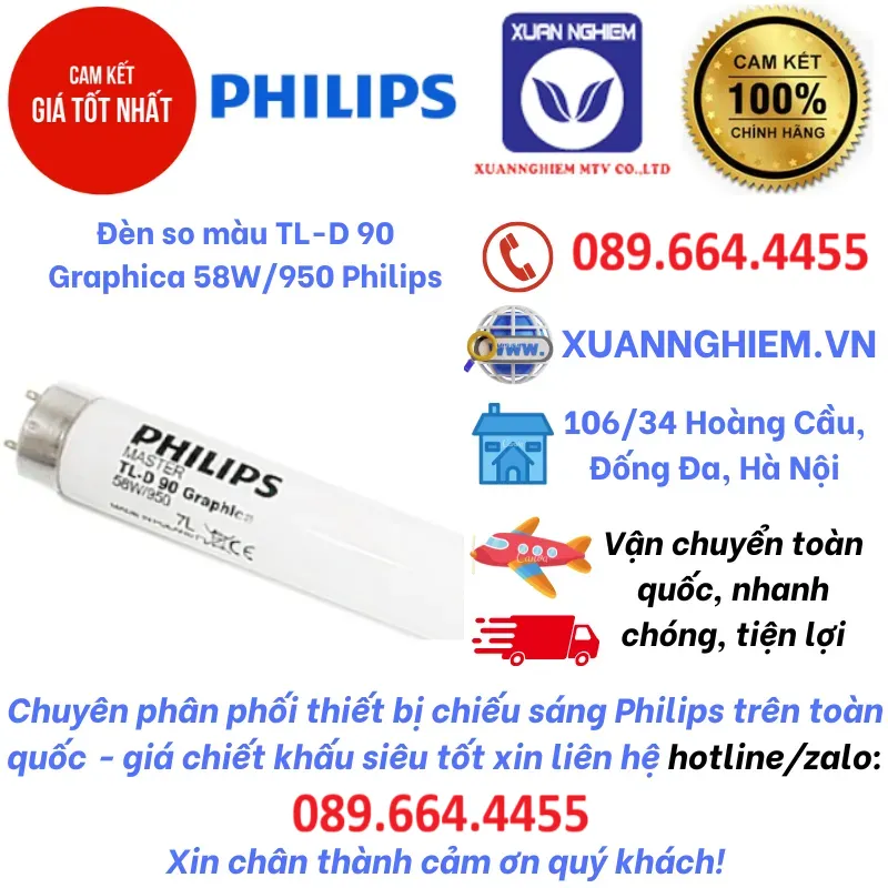 Đèn so màu TL-D 90 Graphica 58W/950 Philips