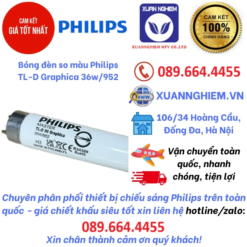Bóng đèn so màu Philips TL-D Graphica 36w/952