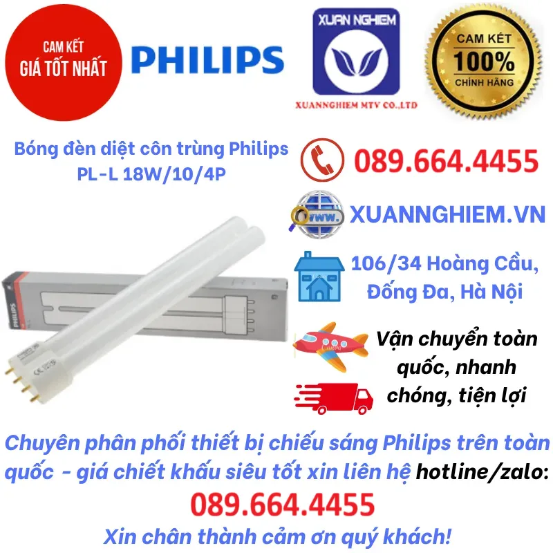 Bóng đèn diệt côn trùng Philips PL-L 18W/10/4P