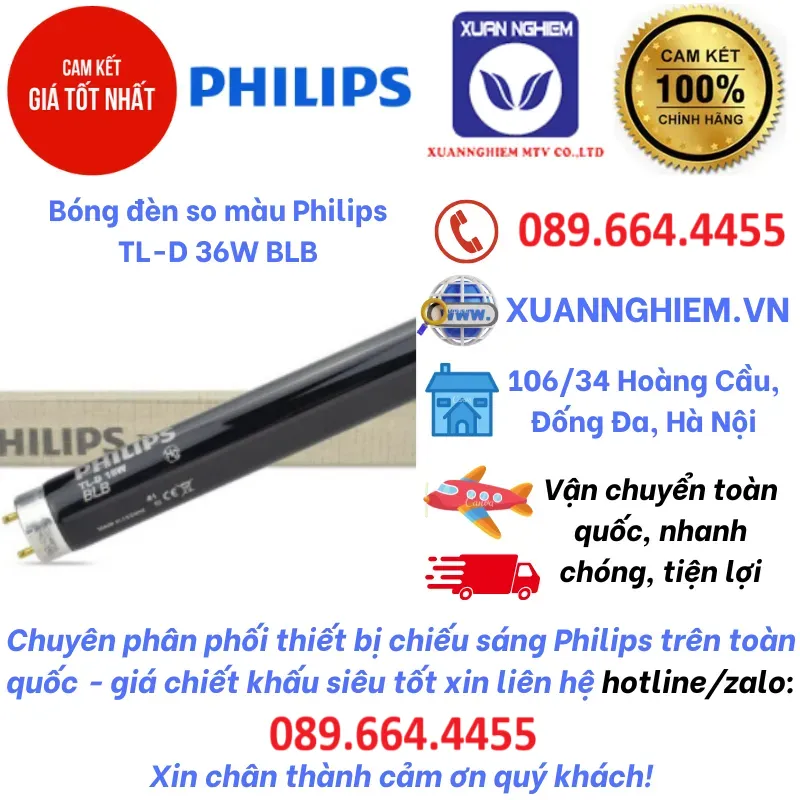 Bóng đèn so màu Philips TL-D 36W BLB