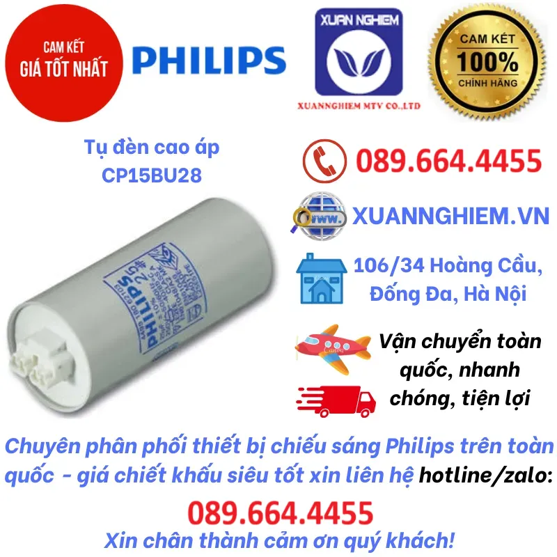 Tụ đèn cao áp CP15BU28