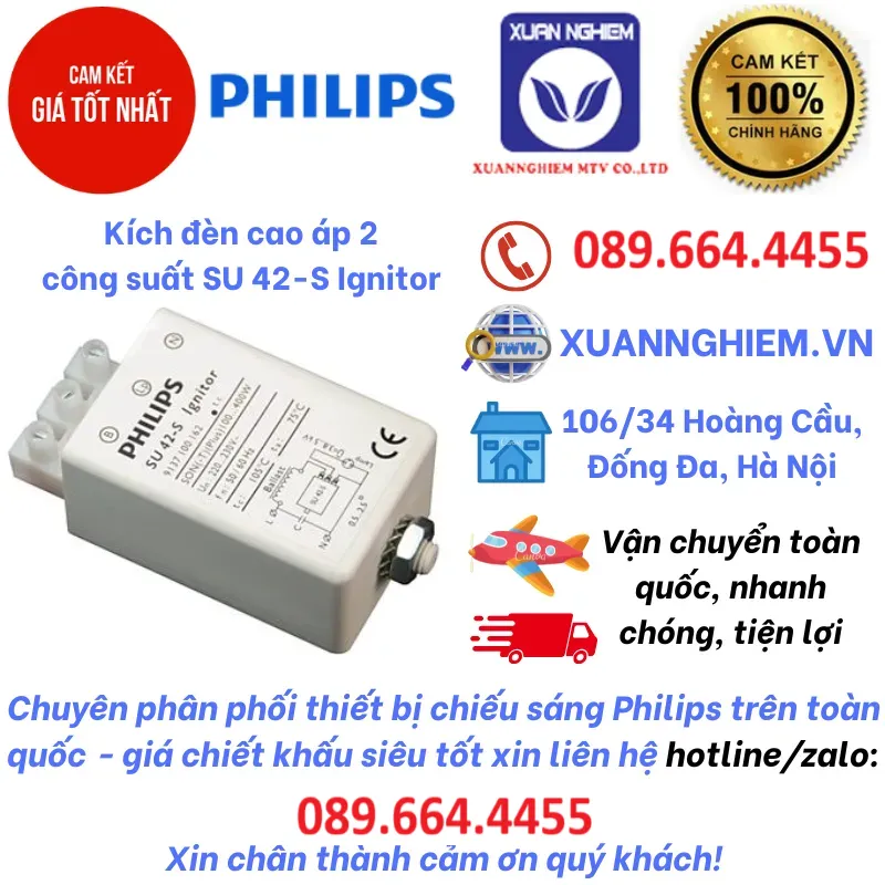 Kích đèn cao áp 2 công suất SU 42-S Ignitor