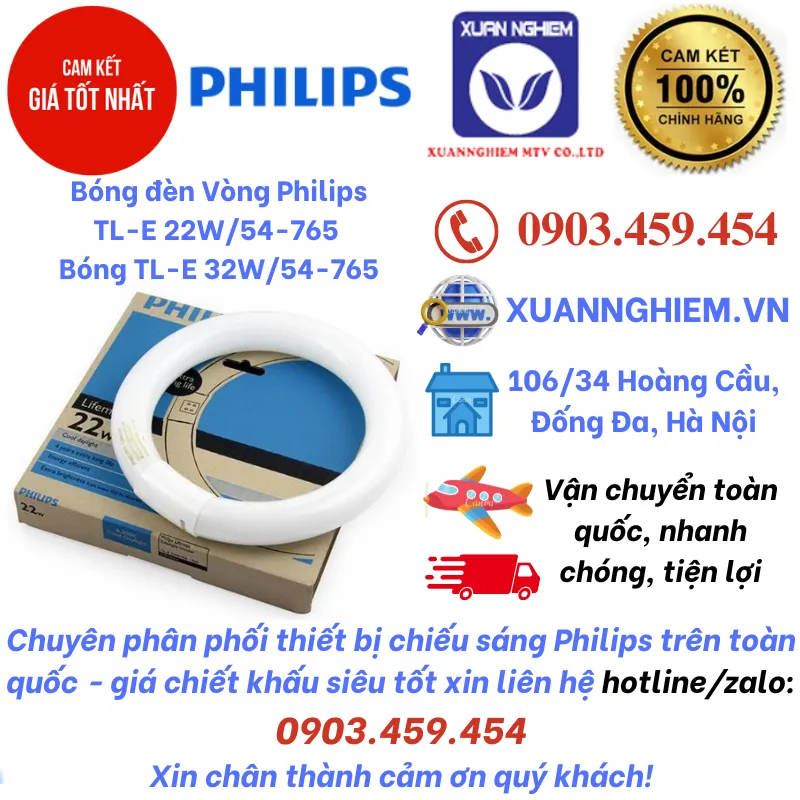 Bóng đèn Vòng Philips TL-E 22W/54-765 / Bóng TL-E 32W/54-765