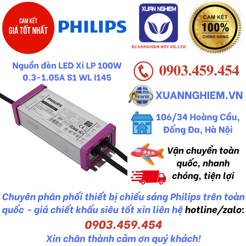 Nguồn đèn LED Xi LP 100W 0.3-1.05A S1 WL I145