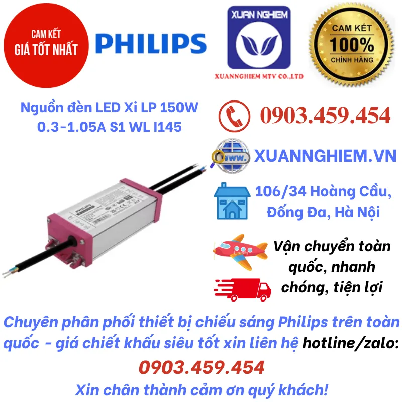 Nguồn đèn LED Xi LP 150W 0.3-1.05A S1 WL I145