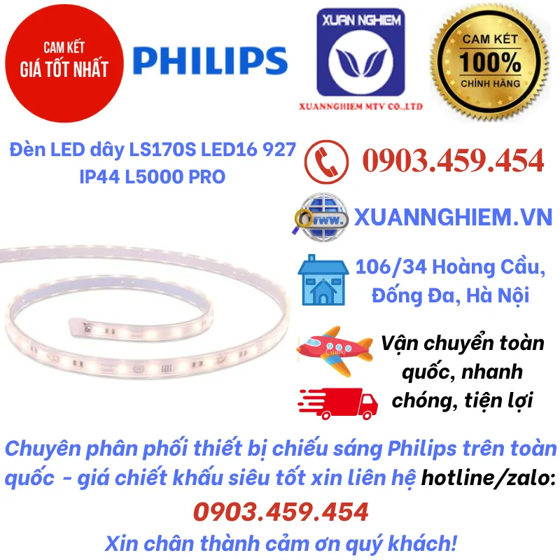 Đèn LED dây LS170S LED16 927 IP44 L5000 PRO